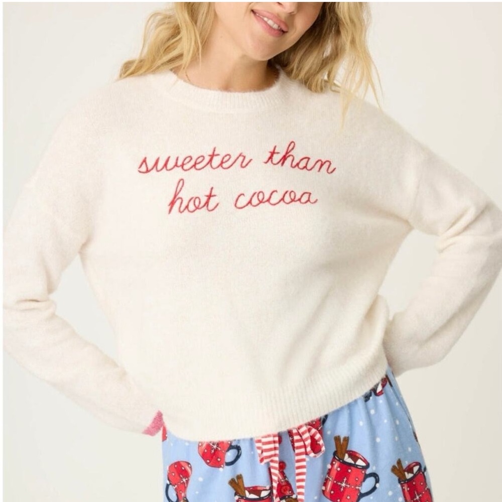 PJ Salvage Sweeter Than Hot Cocoa Sweater‎ Ivory M
